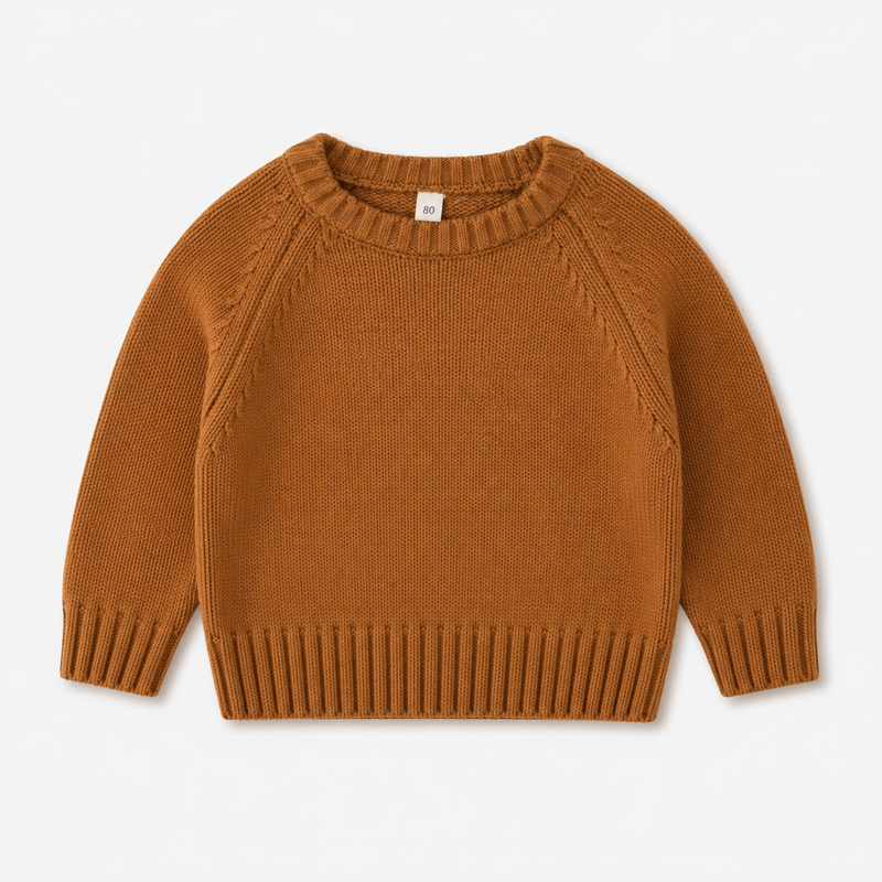 Load image into Gallery viewer, Baby and Boys Knitted Cotton Sweater – Autumn-Winter
