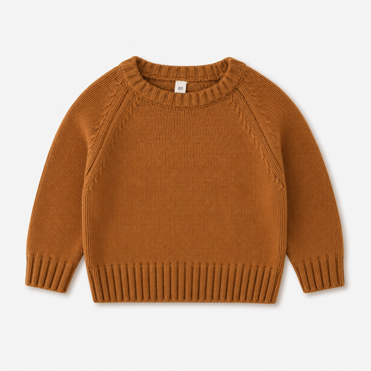 Baby and Boys Knitted Cotton Sweater – Autumn-Winter
