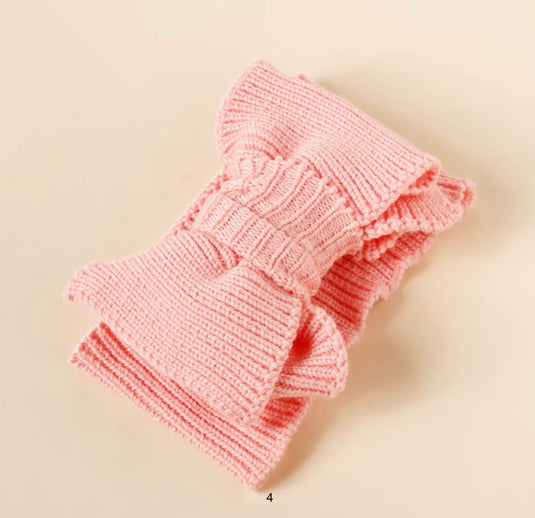 Bandeau tricoté en coton biologique avec noeud papillon Kali