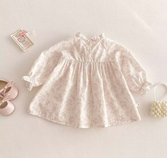 Robe 100% coton fille manches longues – Kali