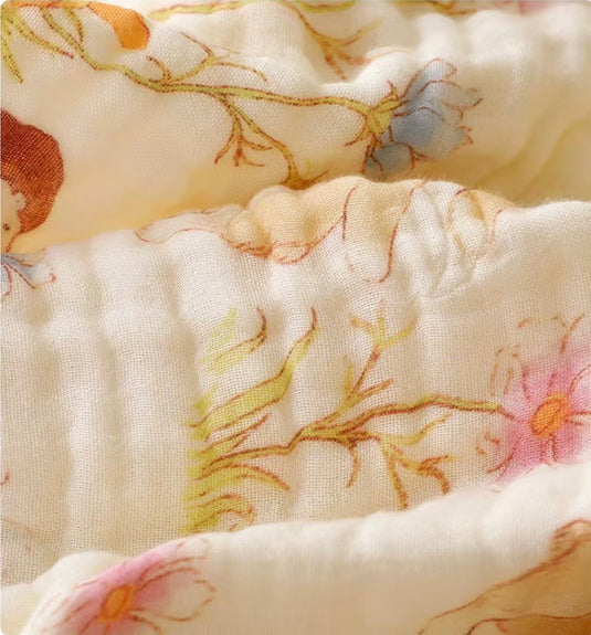 Soft &amp; light organic cotton and bamboo baby muslin – Kali