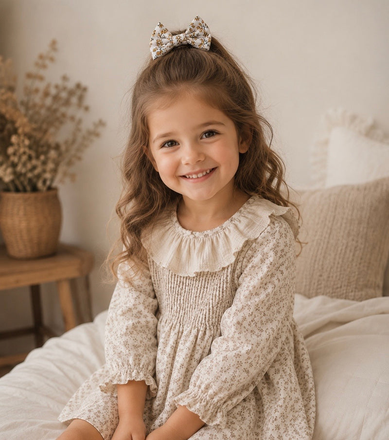 Load image into Gallery viewer, Robe florale d’automne en coton
