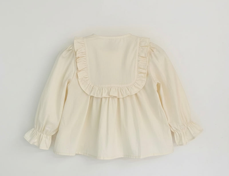 Chargez l'image dans la visionneuse de la galerie, Chemise fille manches longues avec broderies – Kali
