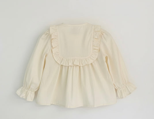 Chemise fille manches longues avec broderies – Kali