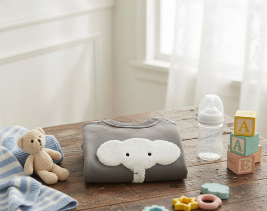 Combinaison douce bébé garçon motif éléphant – Kali
