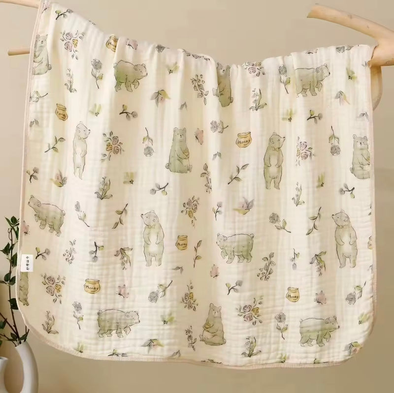 Chargez l&#39;image dans la visionneuse de la galerie, Mousseline pour bébé douce et légère en coton – Kali douce
