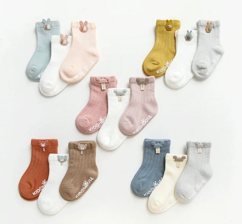 Load image into Gallery viewer, Ensemble de 3 paires de chaussettes Kali - Boutique Kaki Lilas
