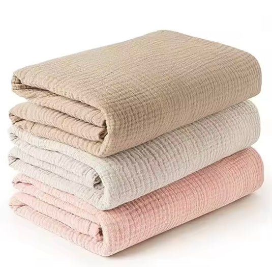 Trio de mousselines en coton doux pour bébé – Modèle Kali