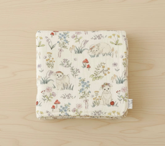 Soft &amp; light organic cotton and bamboo baby muslin – Kali