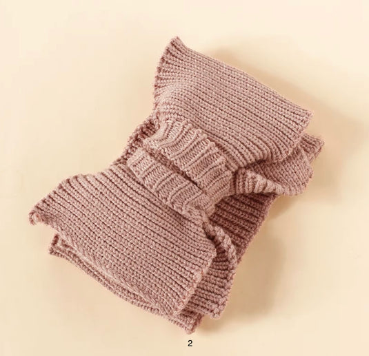 Bandeau tricoté en coton biologique avec noeud papillon Kali