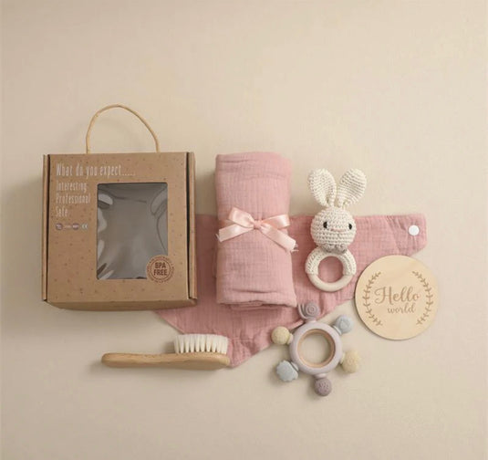 Coffret cadeau bébé complet – Kaki Lilas Kali