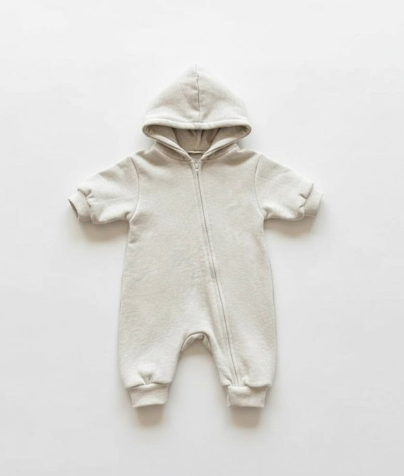 Chargez l'image dans la visionneuse de la galerie, Combinaison bébé en coton bébé manches longues zippée – Kali
