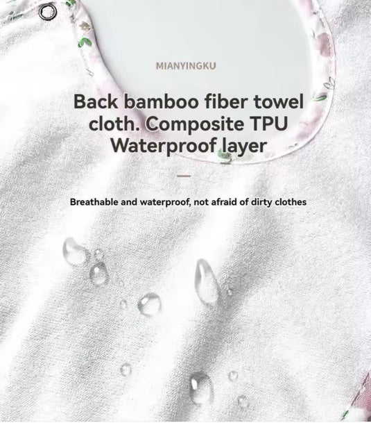 Bavoir bébé en coton motif fleuri – Kali