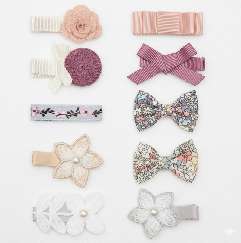 Chargez l'image dans la visionneuse de la galerie, Clips à cheveux bébé fille – Kali April (10)
