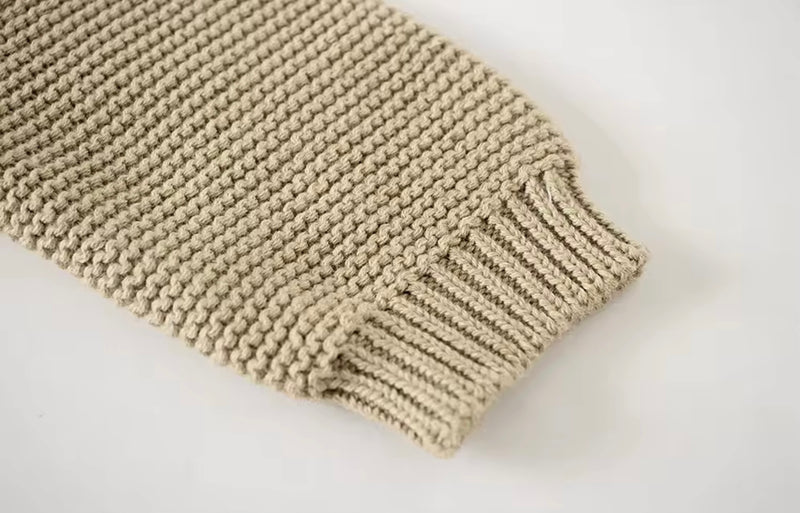 Chargez l'image dans la visionneuse de la galerie, Combinaison bébé en tricot de coton doux avec bonnet – Modèle Kali - Boutique Kaki Lilas
