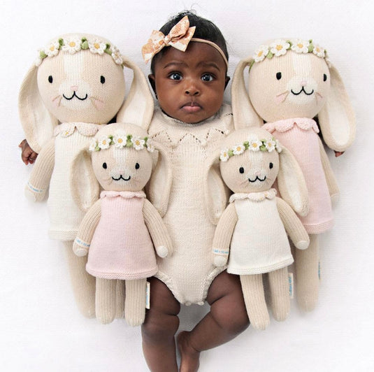 Peluche - Hannah le lapin rose - Cuddle + Kind