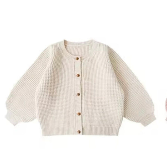 Cardigan vintage en tricot doux pour enfant