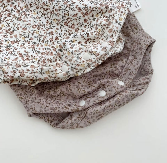 Ensemble bébé 3 pièces fleuri automne-hiver – Kali - Boutique Kaki Lilas