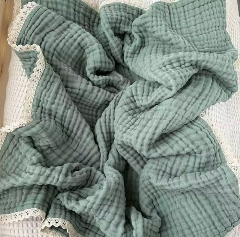 Chargez l'image dans la visionneuse de la galerie, Couverture en mousseline pour bébé bohème douce en coton – Kali
