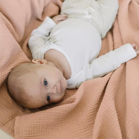Trio de mousselines en coton doux pour bébé – Modèle Kali