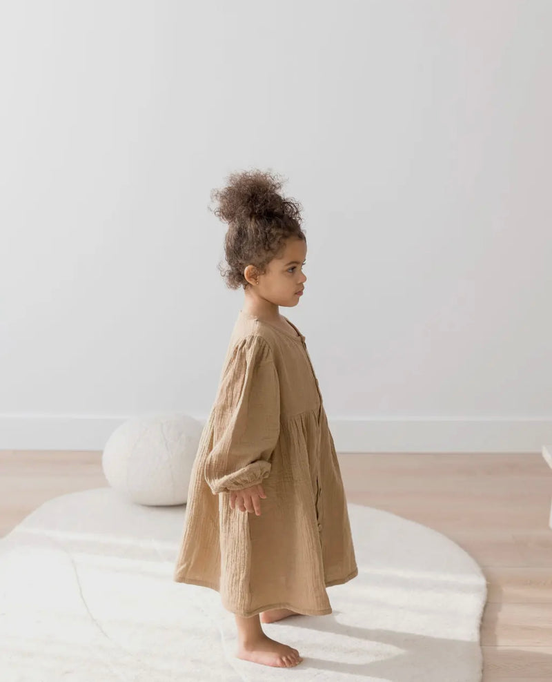 Chargez l&#39;image dans la visionneuse de la galerie, Robe à manches bouffantes Acorn coton bio
