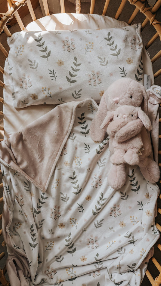 TAIE D'OREILLER POUR ENFANT - FLEURS DES CHAMPS - VEILLE SUR TOI