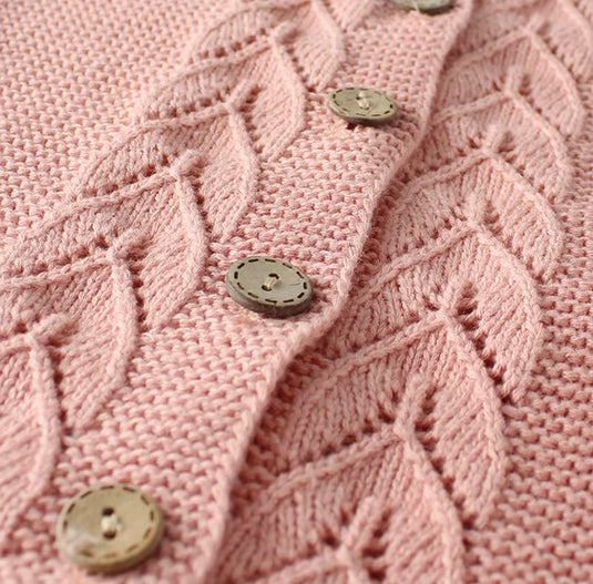 Baby cardigan in cotton knit – Blush Collection