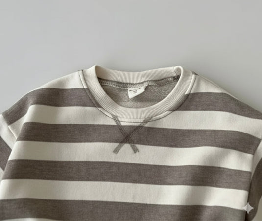 Combinaison à rayures en coton pour garçons