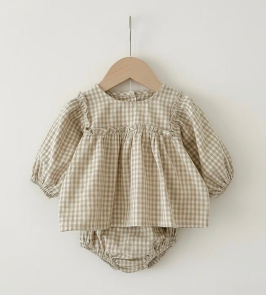 Ensemble bébé fille à carreaux – Kali