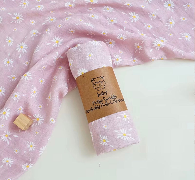 Chargez l'image dans la visionneuse de la galerie, Mousseline pour bébé de coton de bambou Vichy - Pré-commande
