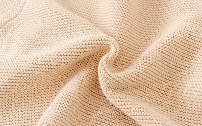 Chargez l'image dans la visionneuse de la galerie, Cardigan bébé coton beige doux – Kali
