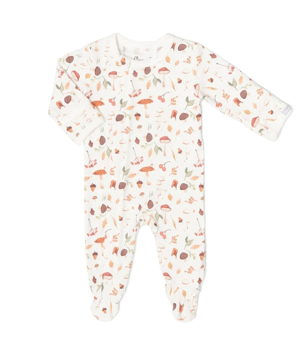Pyjama modal crème à imprimé motifs de champignons Coccoli