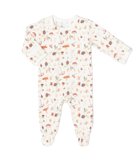Pyjama modal crème à imprimé motifs de champignons Coccoli