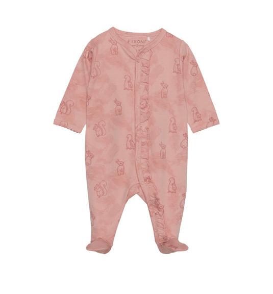 Pyjama fille Fixoni une pièce motifs écureuils