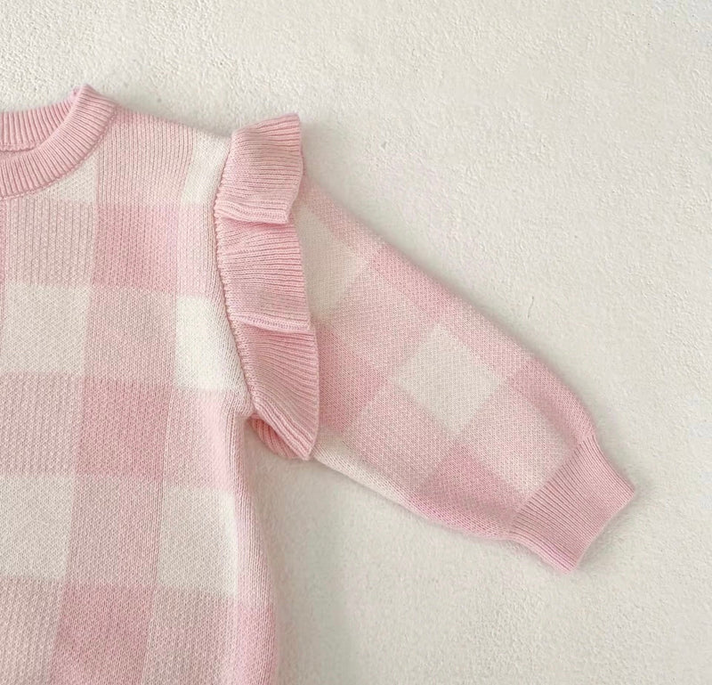 Chargez l'image dans la visionneuse de la galerie, Barboteuse bébé fille manches longues coton doux automne – Kali
