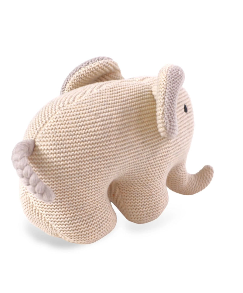 Chargez l&#39;image dans la visionneuse de la galerie, Peluche faite mains en coton bio L&#39;éléphant
