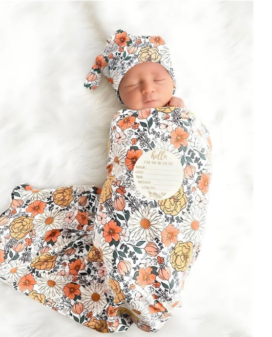 Cocon naissance Kali– Couverture, bonnet et bandeau