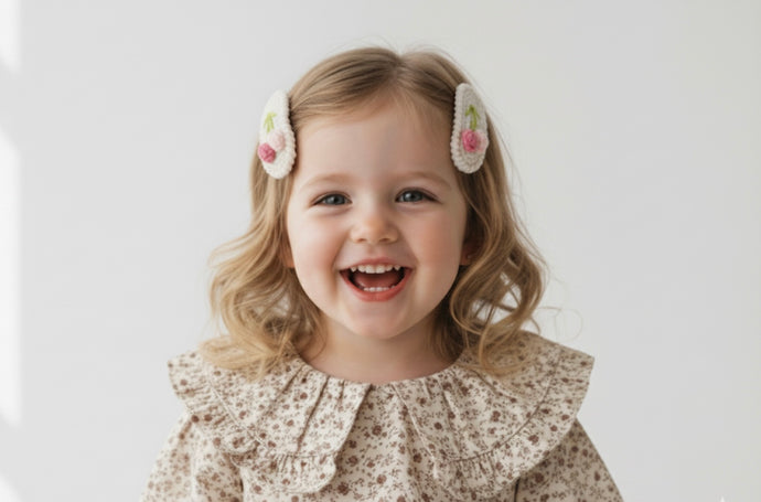 Ensemble de 5 jolis clips à cheveux bébé fille – Kali June