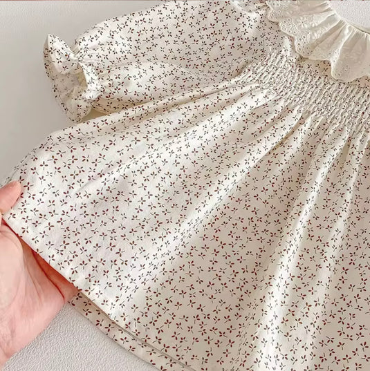 Autumn Floral Cotton Dress – Autumn-Winter