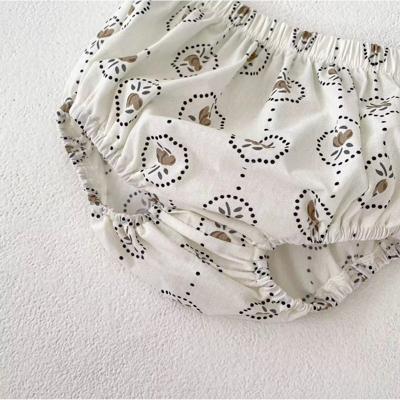 Load image into Gallery viewer, Baby Romper – Round &amp; Floral Patterns – Kali – Comfort and Style
