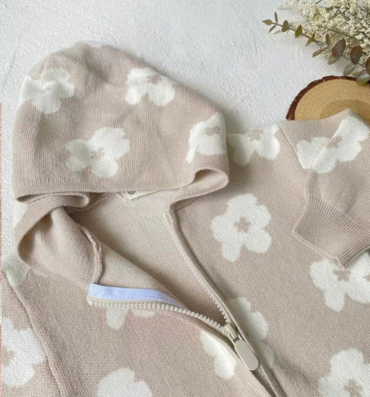 Baby girl floral hooded jumpsuit – Kali