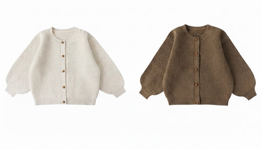 Cardigan bébé et fille vintage en tricot doux pour Kali