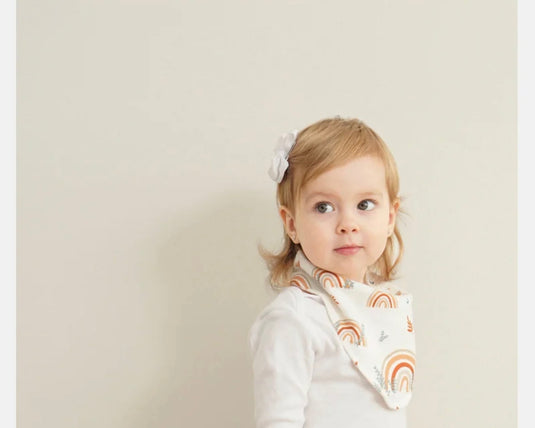 Ensemble de 3 bavoirs bandana bébé en coton – Kali