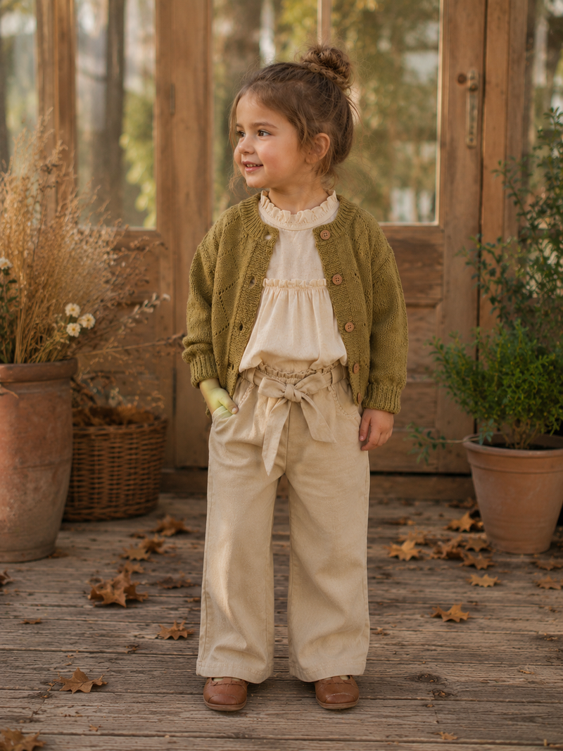 Chargez l'image dans la visionneuse de la galerie, Pantalons Bohèmes Chics d’automne-hiver pour filles - Pré-commande

