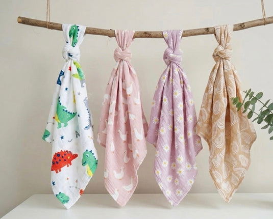 Mousseline pour bébé de coton de bambou Vichy - Pré-commande