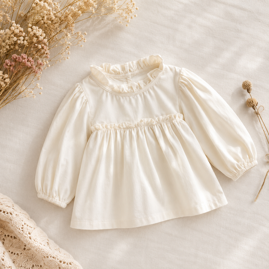 Blouses Floralie bébé fille en coton