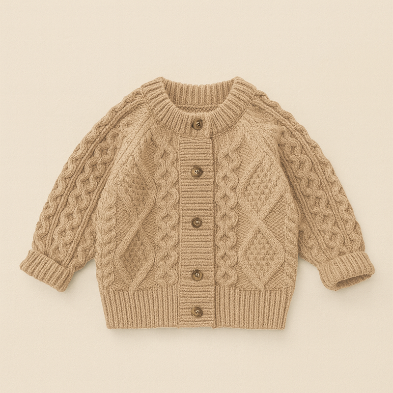 Load image into Gallery viewer, Girls&#39; Autumn-Winter Knitted Cardigan – Kali

