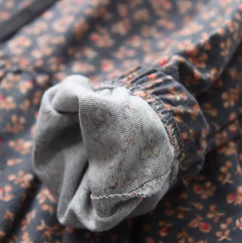 Chargez l&#39;image dans la visionneuse de la galerie, Robes fille d’automne en coton doux – Motifs fleuris élégants
