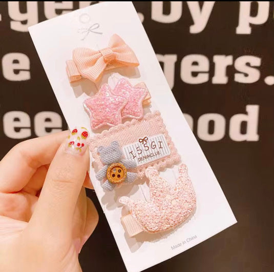 Paquet de 3 ou 4 jolis clips à cheveux bébé fille – Kali May