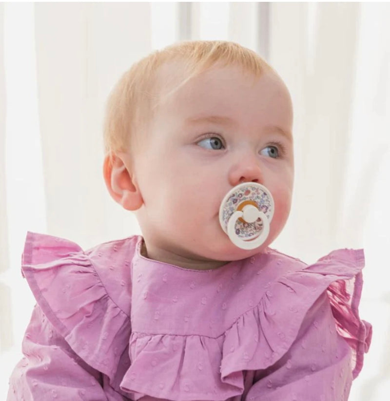 Load image into Gallery viewer, Pack containing two Bibs latex pacifiers in Eloise Sagemix color
